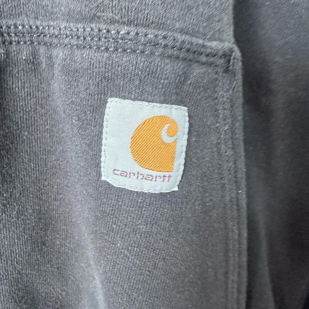 Carhartt Original Fit Zip Up Hoodie Gray Black Sweatshirt Small - Picture 5 of 6